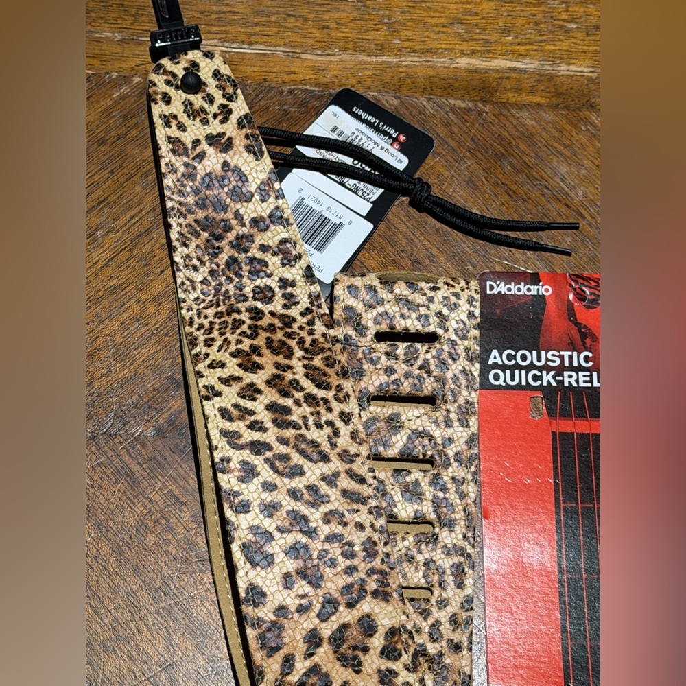 Perri's Leathers Jungle Leopard Guitar Strap
